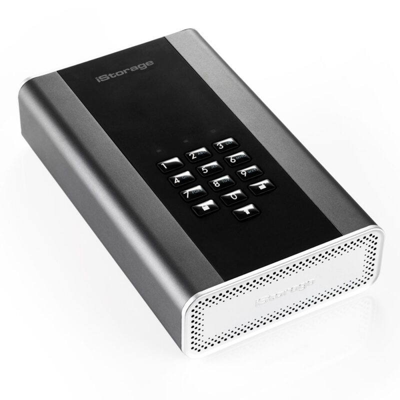 iStorage_diskAshur-DT2-Angle iStorage diskAshur DT2 from above