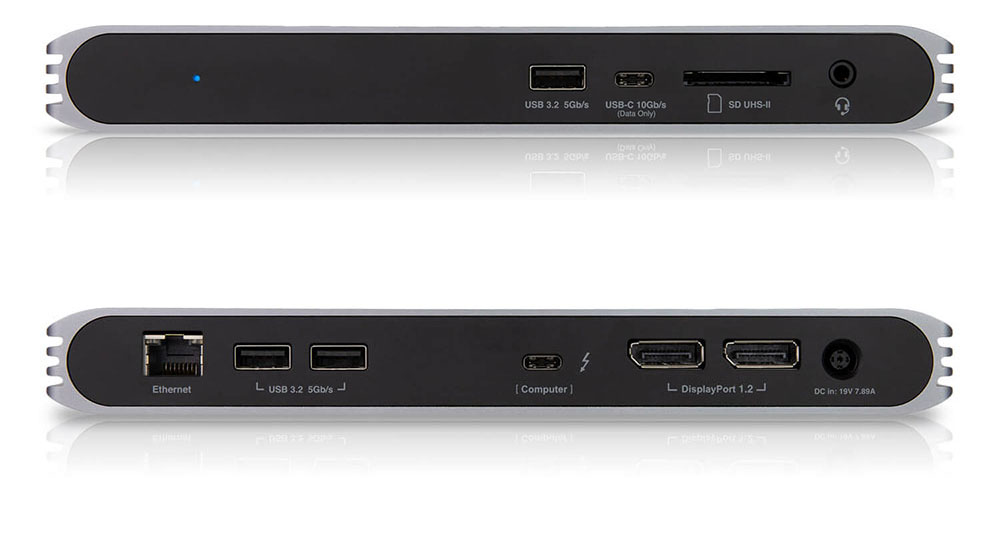 CalDigit USB-C Pro Front and Back