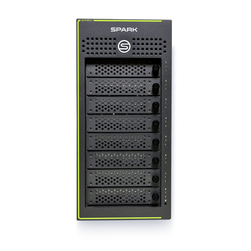 SymplySPARK_Front Symply Spark Desktop 8 Bay Thunderbolt 3 RAID - Front