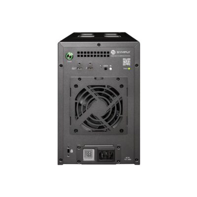 SymplySpark 4-BAY RAID - rear fan and ports