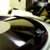 Cutting vinyl on lathe
