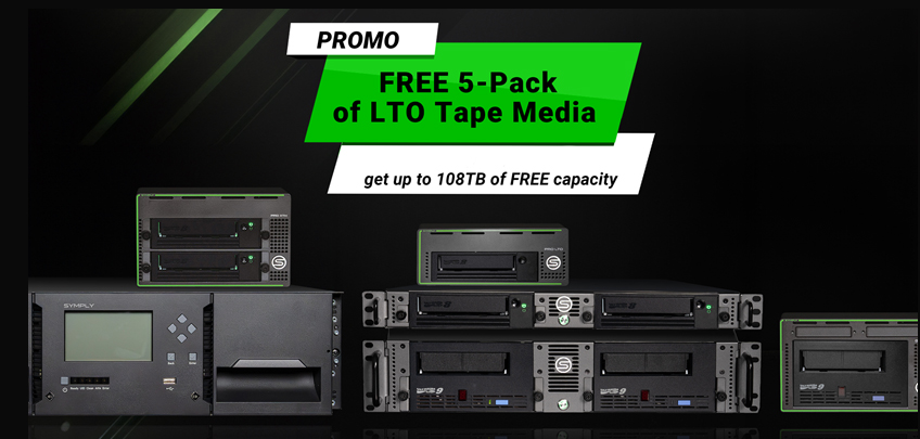 Simply Blog Banner - 5 free LTO tapes