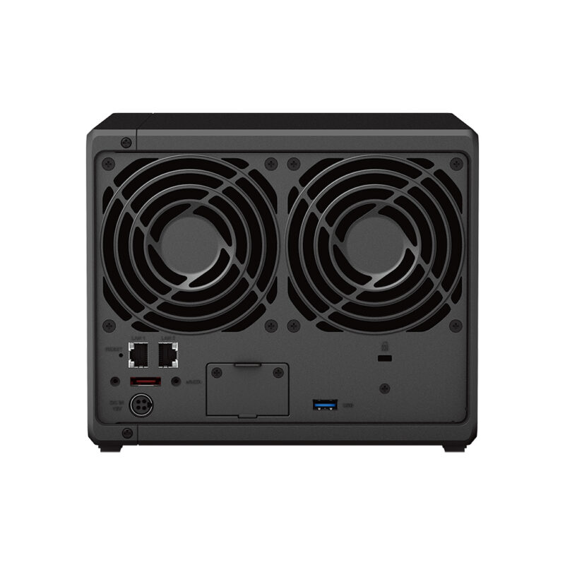 Synology-DS923plus-Rear Synology DS923+ rear fans and ports