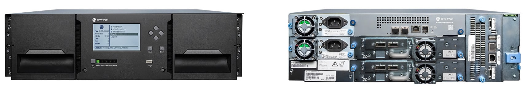 SymplyPRO XTL 40 - scalable 3RU 40 LTO cartridge slots 
