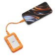 LaCie Rugged USB4 with iPhone