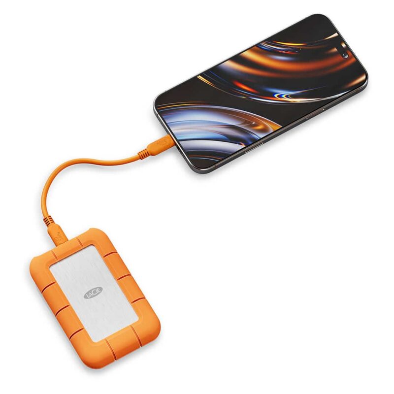 LaCie_Rugged_Mini_SSD4_iPhone LaCie Rugged USB4 with iPhone