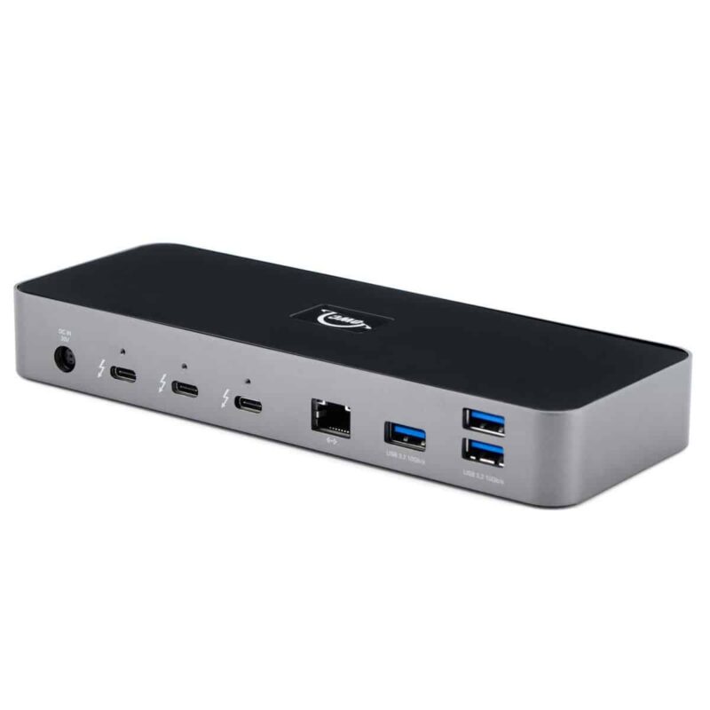 OWCTB4DOCK-rear-angle OWC 11-Port Thunderbolt Dock - angle