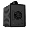 Oyen Digital Fortis 5c - rear fan, USB port and power input